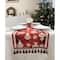 Wizardi 13.75" x 71" Red Christmas Ornaments Table Runner